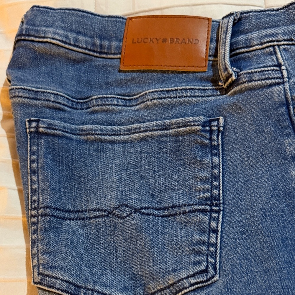 Lucky Brand Women's Denim Jeans with Brown Patch